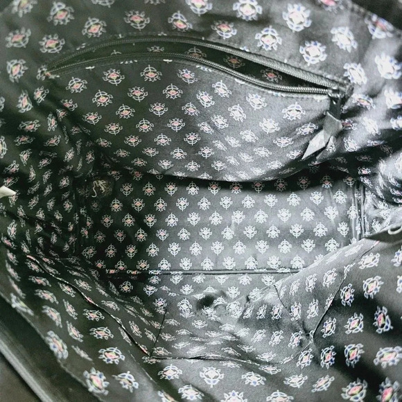 Vera Bradley black quilted tote diaper bag - Picture 2 of 10